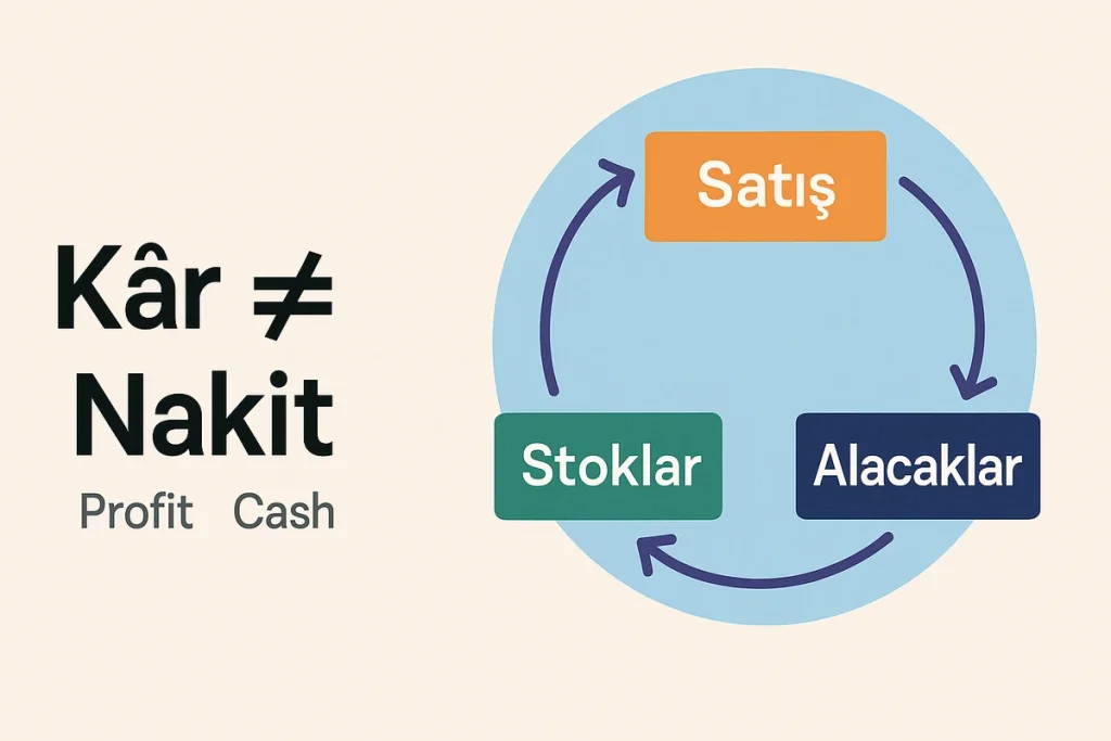 Kâr var ama nakit yok: satış, alacaklar ve stoklar arasındaki çalışma sermayesi döngüsü